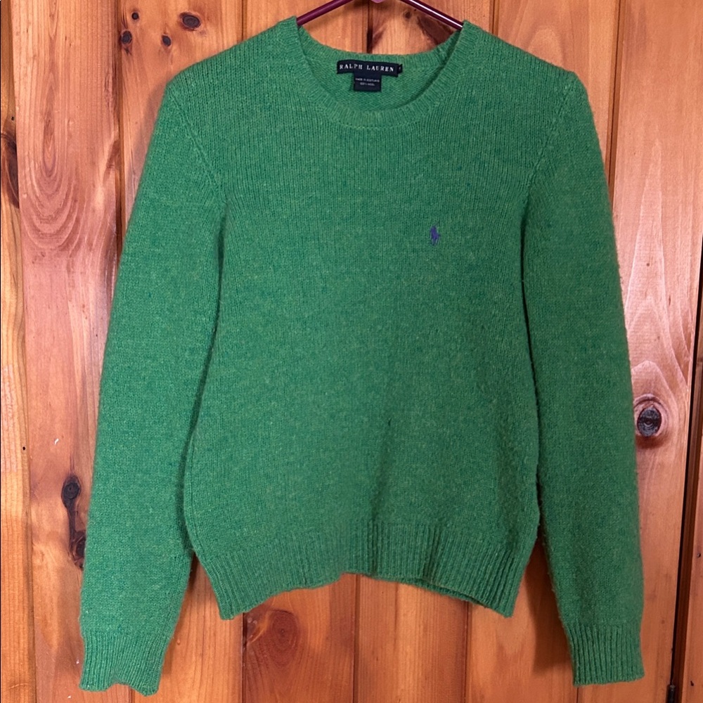 Ralph Lauren Vibrant Green Wool Sweater